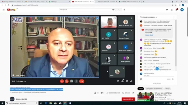 Defensor ressalta respeito à diversidade em evento virtual no Dia Internacional do Orgulho LGBTQIA+
