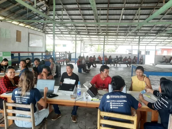 Defensoria realiza atendimentos em comunidade indígena