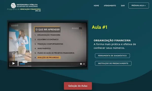 Última aula do Programa de Educação Financeira da DPE-AM acontece em setembro