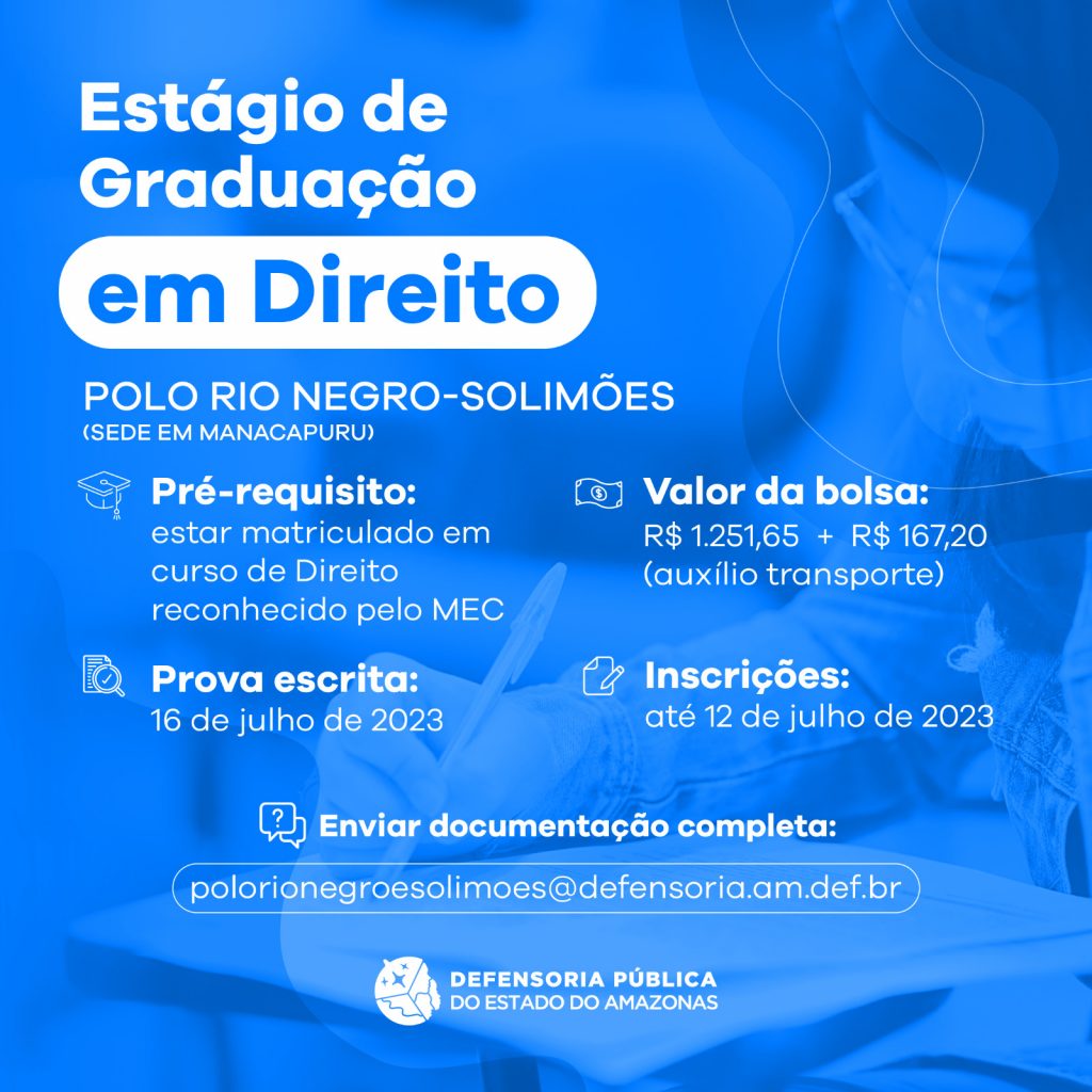 vagas de estágios – Graduação em Direito