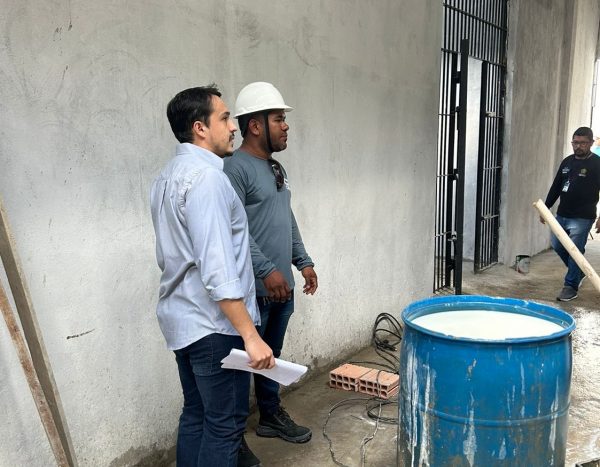 DPE-AM inspeciona obras de reforma do 1º pavimento da Unidade Prisional de Coari