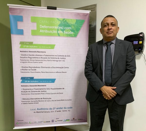 DPE participa de capacitação nacional de defensores com atuação na área da saúde no Rio de Janeiro