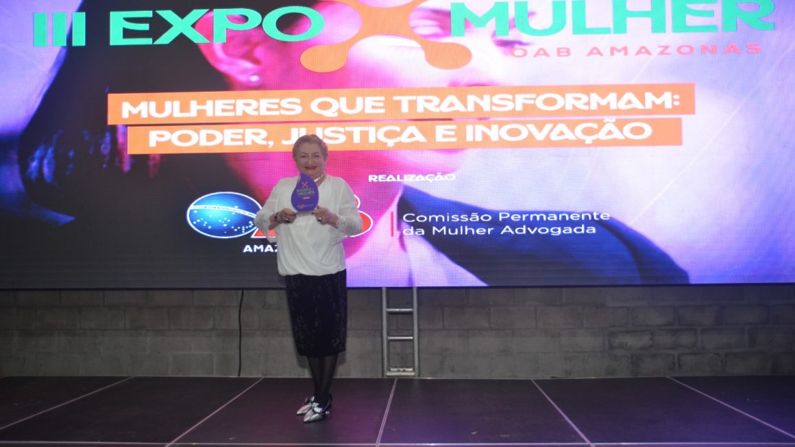 Defensora Pública Domingas Laranjeira é homenageada na III Expo-Mulher da OAB-AM