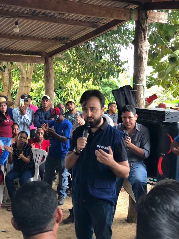 Defensoria Pública do Amazonas visita ocupação Marielle Franco, em Boca do Acre​