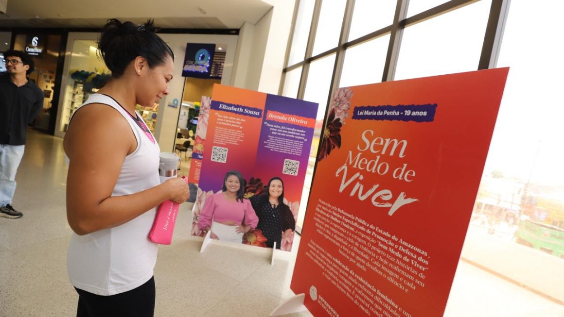 Exposição “Sem Medo de Viver” da Defensoria Pública chega ao shopping Grande Circular