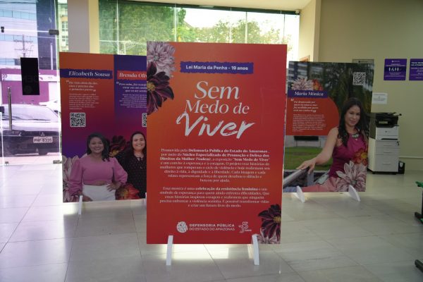 Mostra ‘Sem Medo de Viver’ da Defensoria ganha espaço fixo no Núcleo de Defesa da Mulher