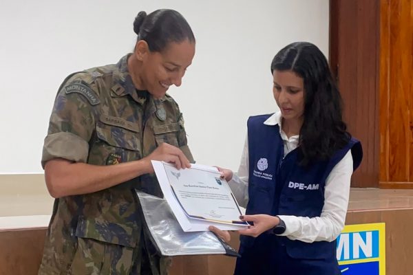 Defensoria Pública realiza diálogo sobre prevenção ao assédio moral na Base Aérea de Manaus