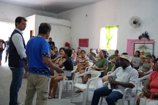 Defensoria leva projeto Mãe Terra à comunidade Sol Nascente para atendimentos de regularização fundiária