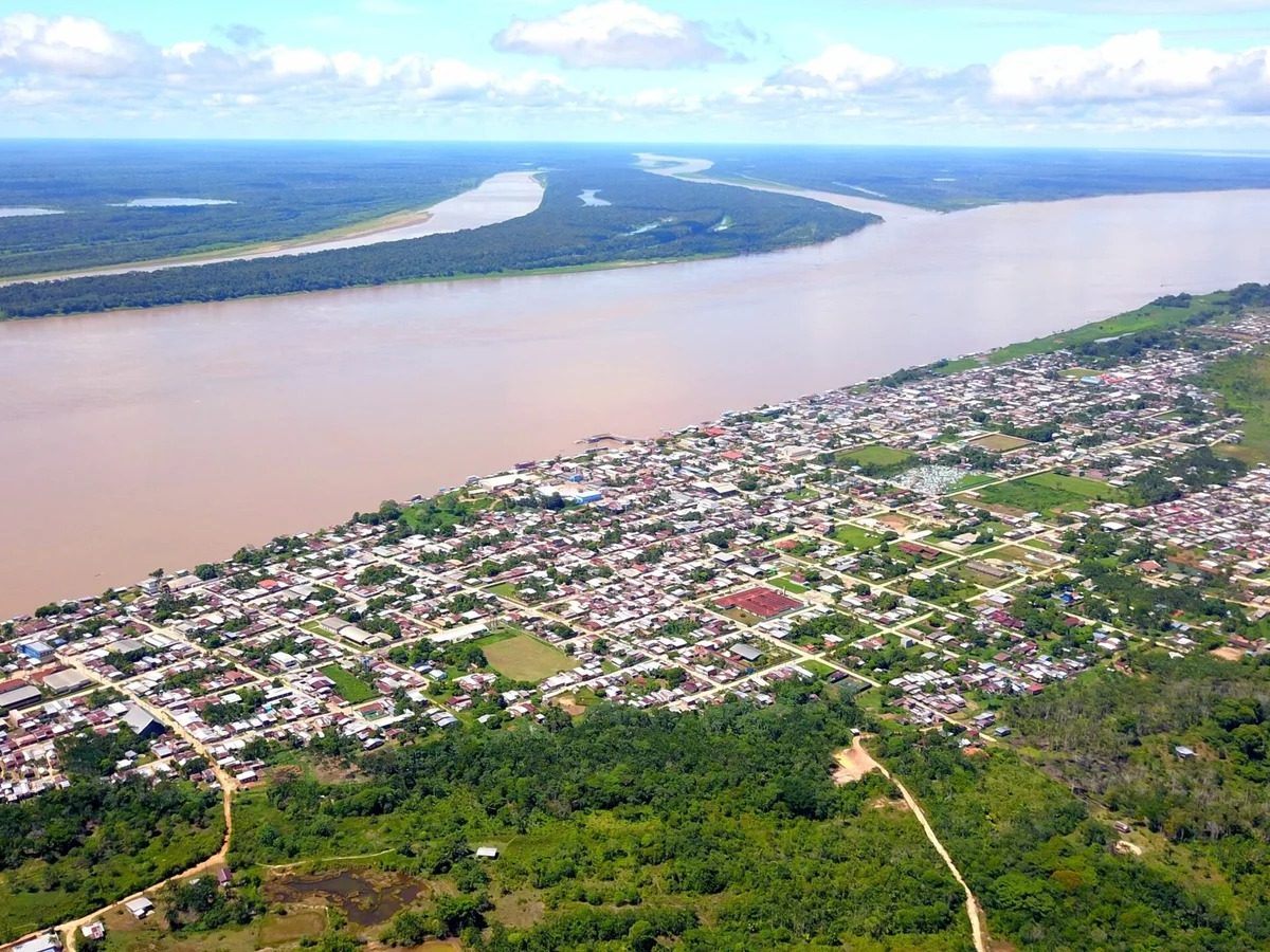 Imagem aérea de Codajás