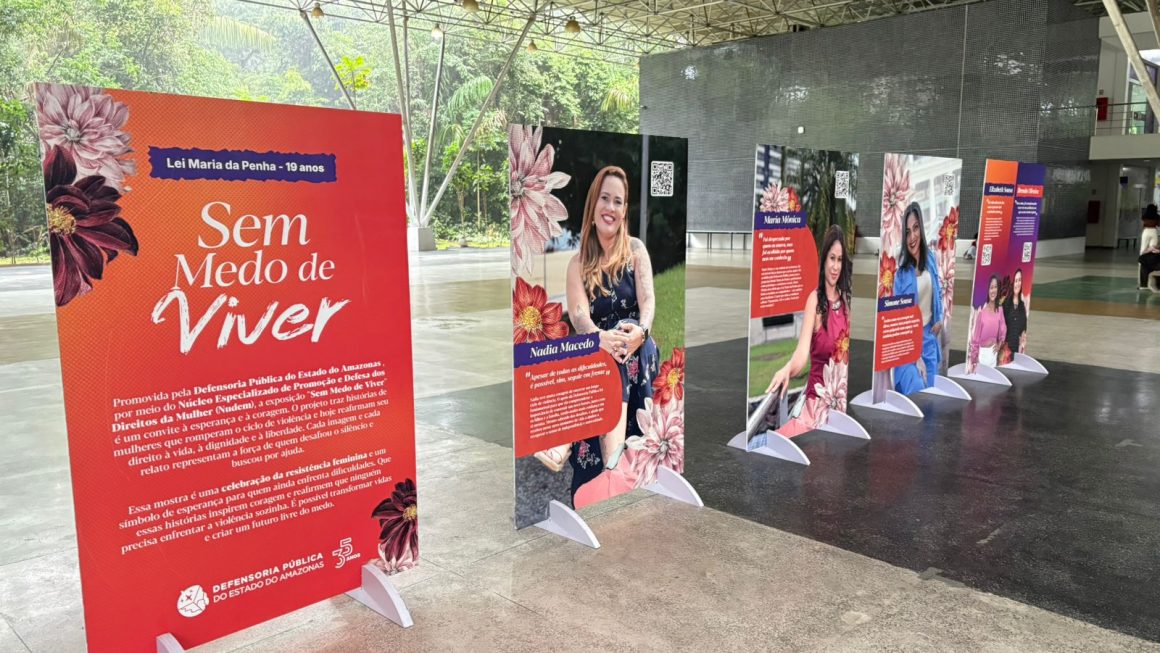Ufam abre exposição com histórias de mulheres que romperam o ciclo de violência com apoio da Defensoria