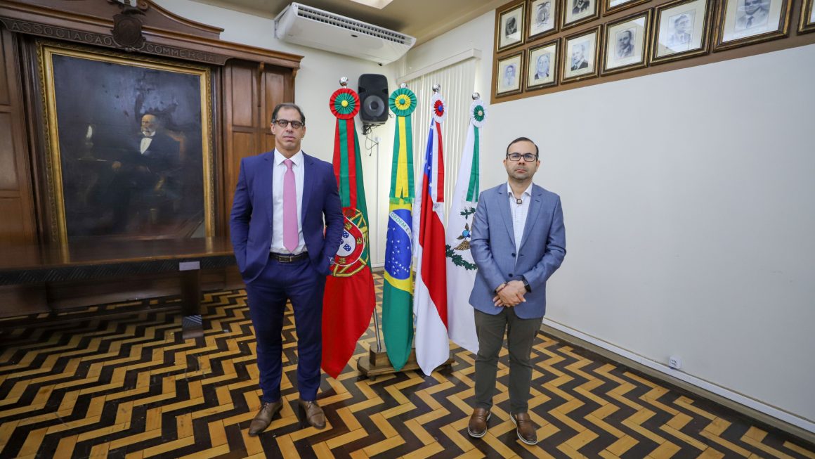 Reunião contou com representantes do setor produtivo e marcou a primeira visita de um defensor público-geral à sede da Associação Comercial do Amazonas
