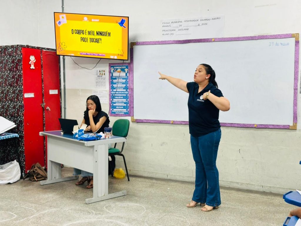 A Defensoria Pública do Estado do Amazonas (DPE-AM) iniciou, nesta quarta-feira (27/5), um ciclo de atividades educativas em escolas municipais de Manaus para conscientizar crianças e adolescentes sobre a prevenção à violência sexual.