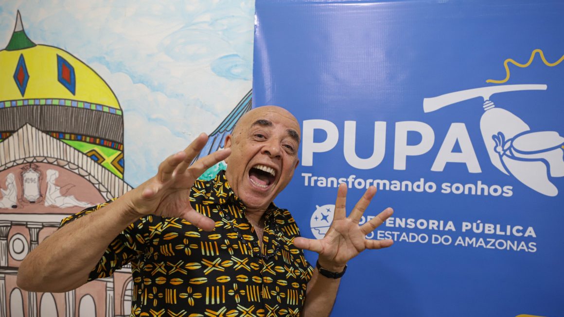 Vinte adolescentes em cumprimento de medida socioeducativa participaram de um encontro com o ator Pascoal da Conceição, conhecido nacionalmente pelo personagem Dr. Abobrinha, do programa Castelo Rá-Tim-Bum. A atividade integra o projeto “Pupa”, da Defensoria Pública do Estado do Amazonas (DPE-AM), que utiliza a arte como uma das ferramentas para estimular o desenvolvimento pessoal e ampliar as perspectivas de futuro dos jovens.
